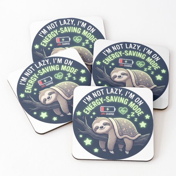 Item preview, I'm Not Lazy I'm On Energy Saving Mode Cute Sloth Sleepy Quote designed and sold by an-items.