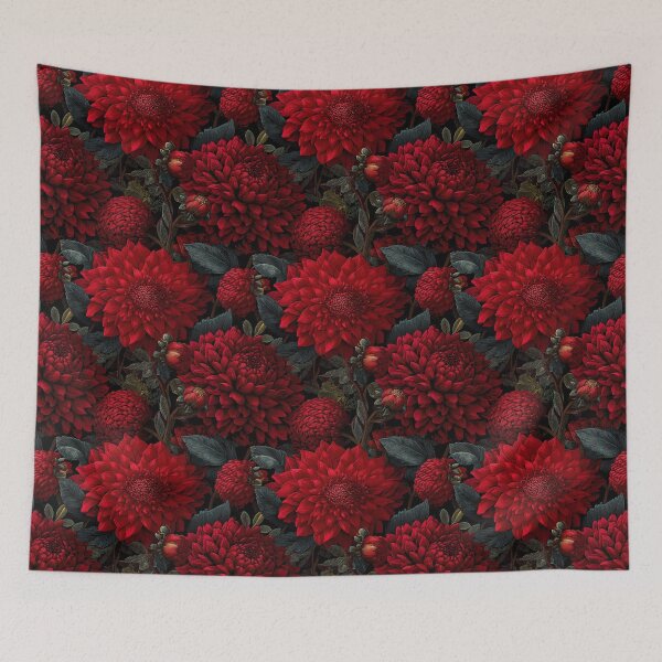 Item preview, Bold Dahlias Texture  - Retro Flower Floral  - Birthday Gifts For Girlfriend designed and sold by RoyalStarsPatts.