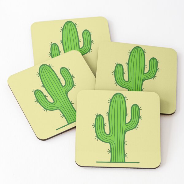 Item preview, Saguaro Cactus Art Print – Bold Green Desert Illustration designed and sold by Kis-Shop.