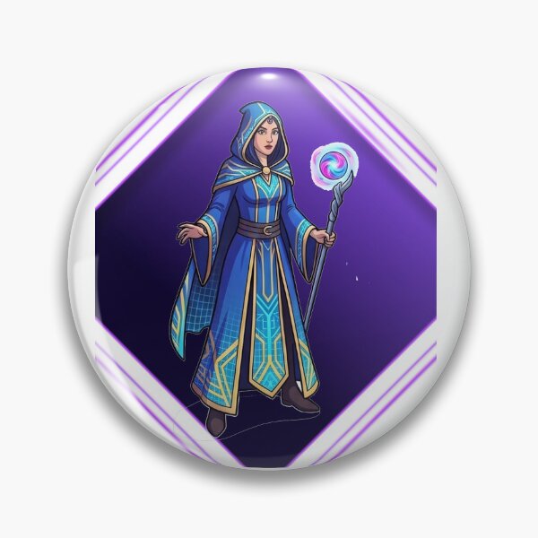 Item preview, Cosmic Mystical Blue Sorceress Digital Fantasy Design designed and sold by RamjoVerse.