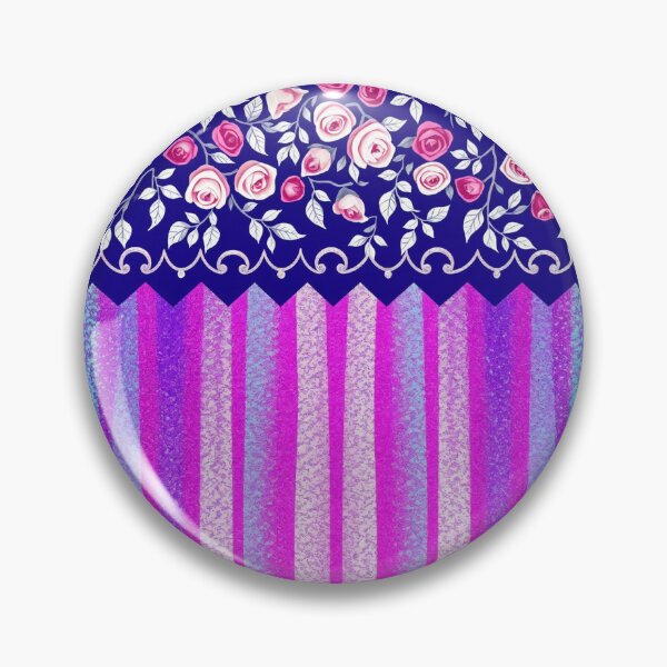 Item preview, Pink and blue floral pattern designed and sold by Chi261.