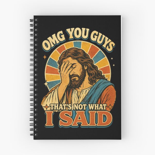 Item preview, OMG You Guys That’s Not What I Said Retro Jesus Humor designed and sold by JerdbordinShop.