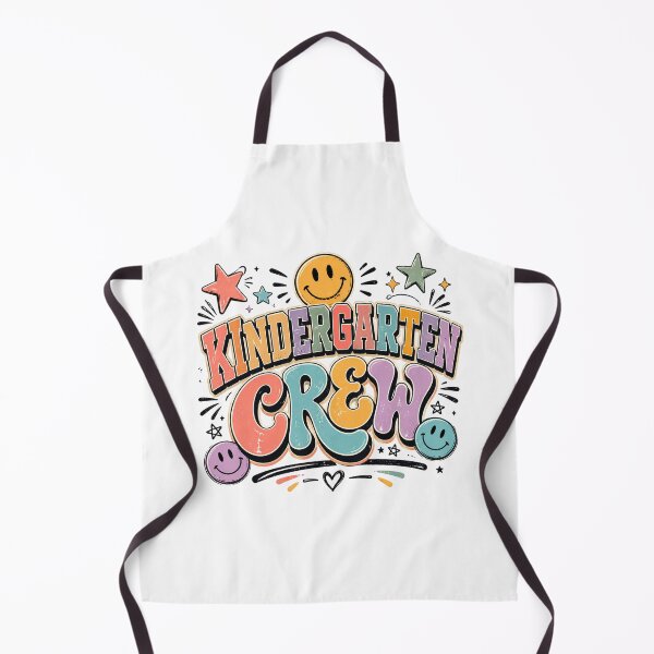 Item preview, Kindergarten Crew Shirt | Cute Retro Kindergarten Teacher & Student Back to School T-Shirt | Rainbow Smiley Classroom Gift designed and sold by FestivityFinds.