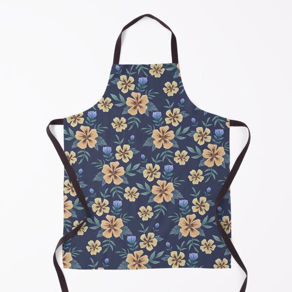 Item preview, Floral pattern with yellow and blue flowers designed and sold by Rollo(CleanRain3675).