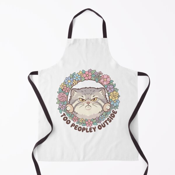 Item preview, Too Peopley Outside Manul Cat Floral Circle designed and sold by Arc2020.