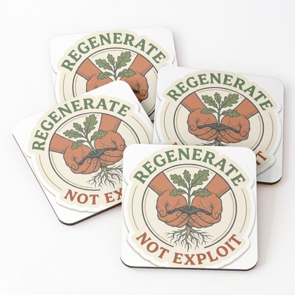 Item preview, Regenerate Soil Ecology Botanical Emblem designed and sold by arkaicreative.