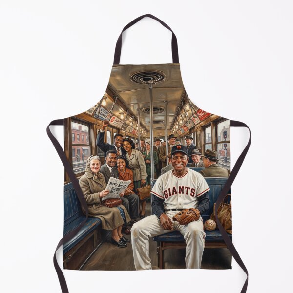 Item preview, Willie Mays Say Hey Kid Riding NYC Subway designed and sold by Home Decor Art.