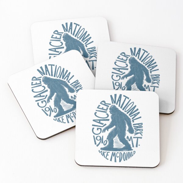 Item preview, Glacier National Park Bigfoot Design designed and sold by John Morris Illustration.