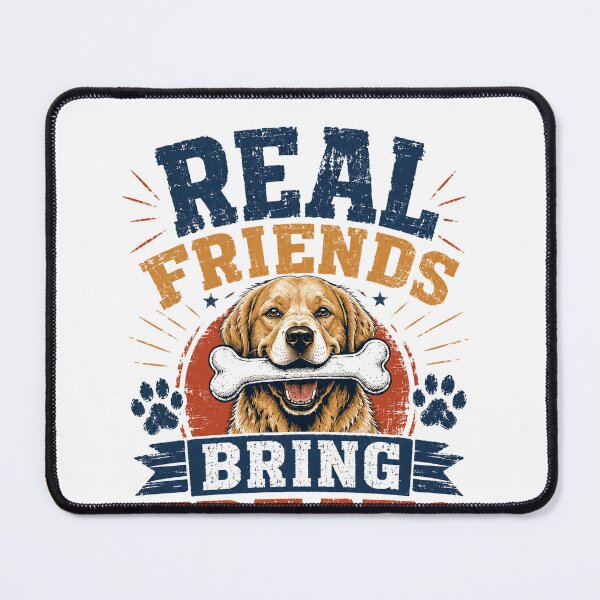 Item preview, Real Friends Bring Treats Dog Owner Pet Lover designed and sold by SkeletonsDanger.