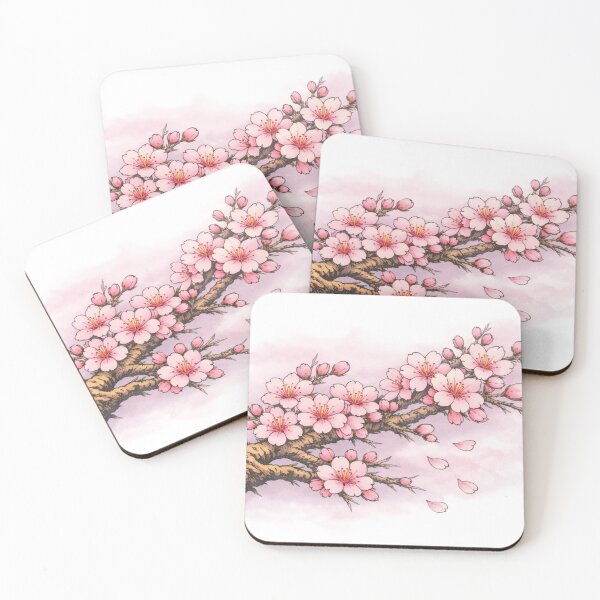 Item preview, Japanese Sakura, cherry blossoms, Ukiyo-e, woodblock print style designed and sold by JpnArts-Sak981.