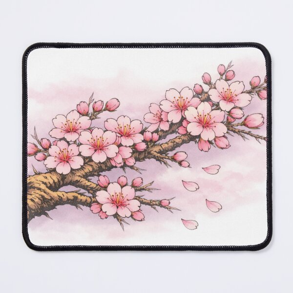 Item preview, Japanese Sakura, cherry blossoms, Ukiyo-e, woodblock print style designed and sold by JpnArts-Sak981.