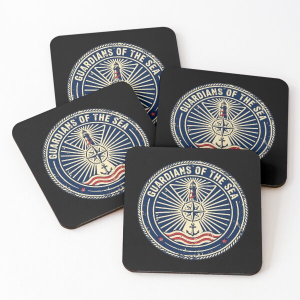 Item preview, Guardians of the Sea Vintage Coast Guard Design | Maritime Heritage Badge designed and sold by Coasties.