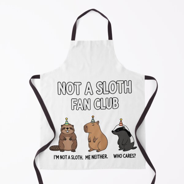 Item preview, Not A Sloth Fan Club Cute Capybara Beaver Skunk Party Hat Funny Animals designed and sold by Amir Faysal.