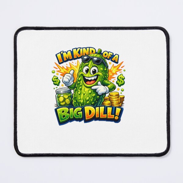 Item preview, I'm Kind of a Big Dill Funny Pickle T-Shirt | Cute Cartoon Pickle Pun Graphic Tee | Food Pun Gift | Funny Vegetable Humor Design | Kawaii Pickle Illustration designed and sold by Sushikidsntod.