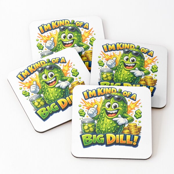 Item preview, I'm Kind of a Big Dill Funny Pickle T-Shirt | Cute Cartoon Pickle Pun Graphic Tee | Food Pun Gift | Funny Vegetable Humor Design | Kawaii Pickle Illustration designed and sold by Sushikidsntod.