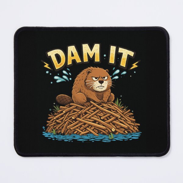 Item preview, Dam It | Funny Beaver Animal Pun & Sarcastic Humor designed and sold by Cree8if.