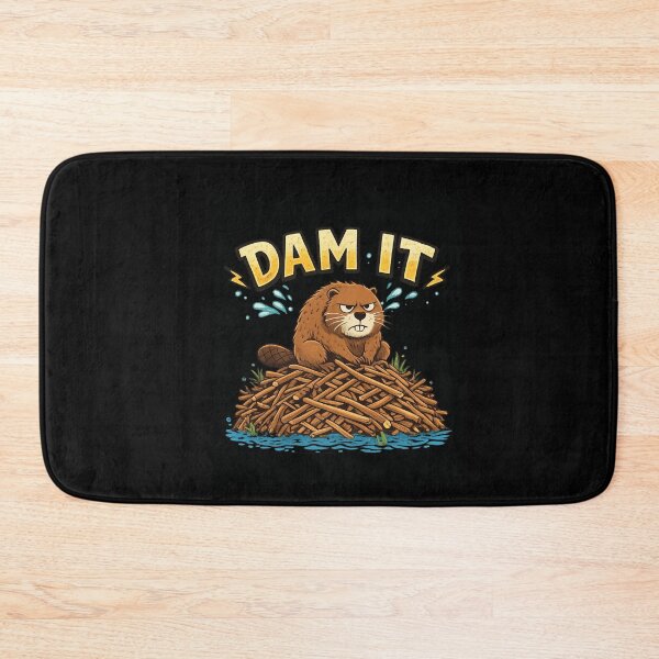 Item preview, Dam It | Funny Beaver Animal Pun & Sarcastic Humor designed and sold by Cree8if.