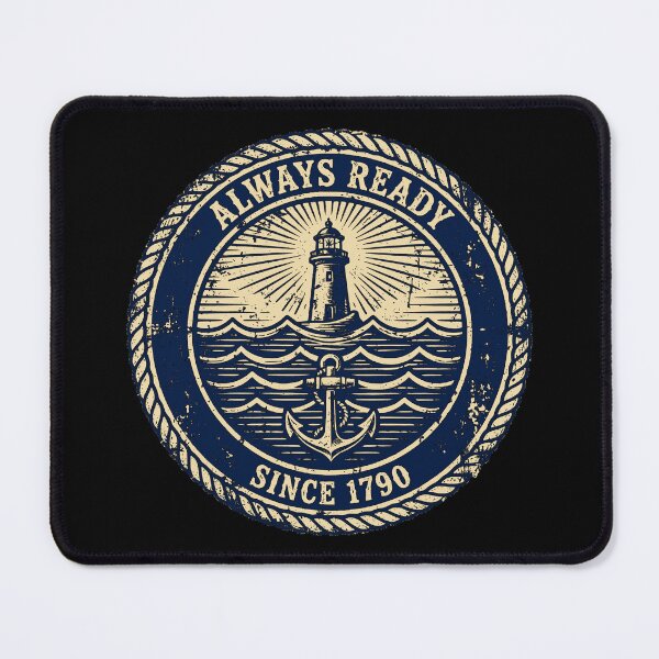 Item preview, Always Ready Since 1790 Vintage Maritime Design | Coast Guard Heritage Gift designed and sold by Coasties.