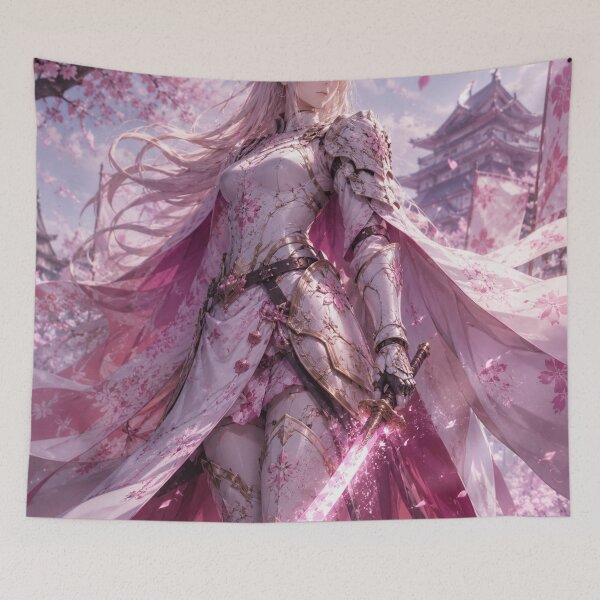 Item preview, Sakura Blossom Knight – Original Anime White Armor Fantasy Warrior designed and sold by Sticleg.