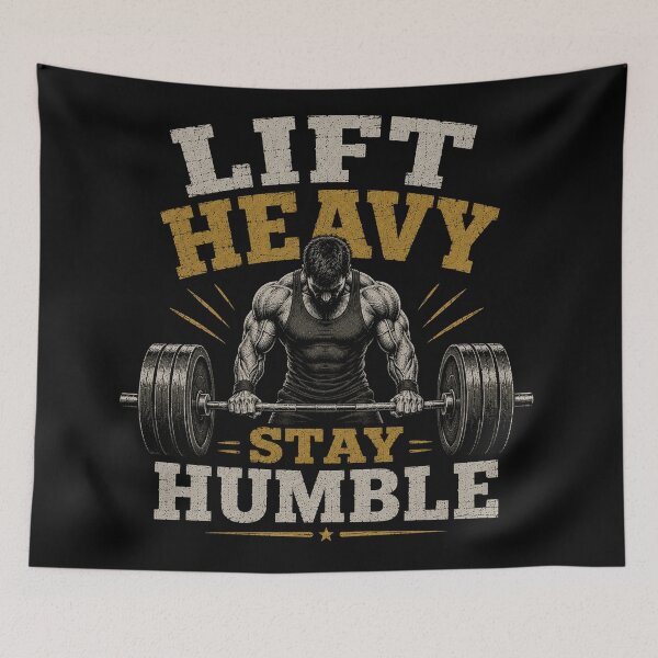 Item preview, Lift Heavy Stay Humble designed and sold by RetroPlus.