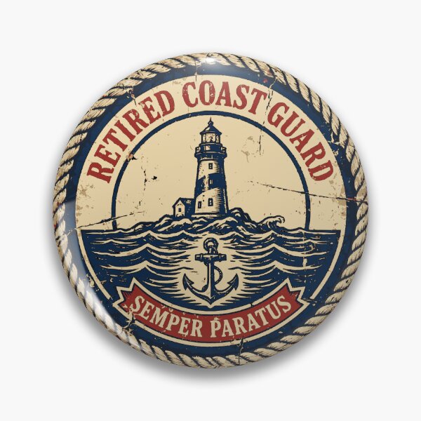 Item preview, Retired Coast Guard Vintage Nautical Gift | Semper Paratus Since 1790 designed and sold by Coasties.