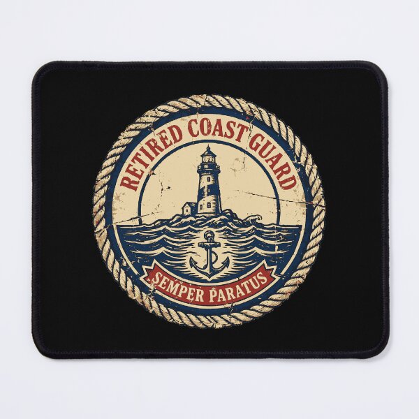 Item preview, Retired Coast Guard Vintage Nautical Gift | Semper Paratus Since 1790 designed and sold by Coasties.