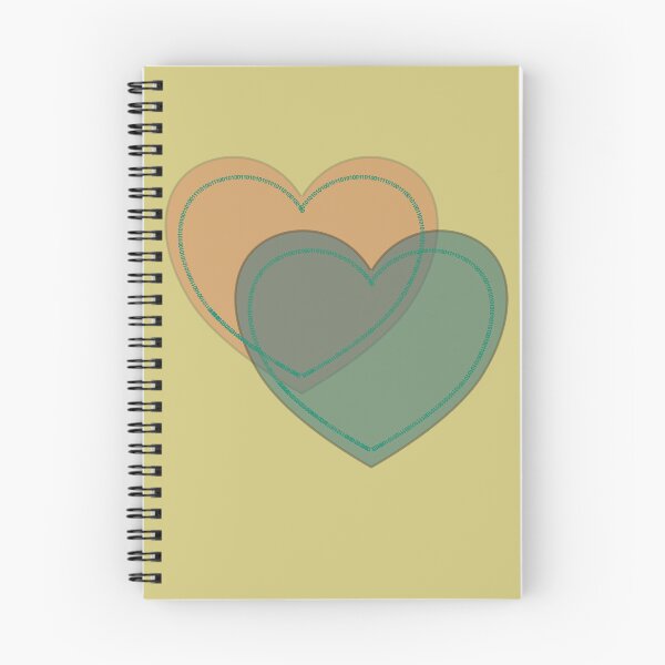 Item preview, Minimalist Interlocking Pastel Hearts Line Art  designed and sold by SahmatArt.