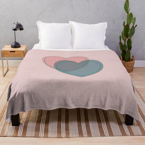 Item preview, Minimalist Interlocking Pastel Hearts Line Art designed and sold by SahmatArt.
