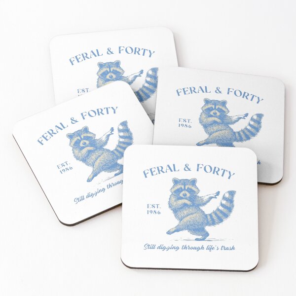 Item preview, Feral and Forty  Still Digging Through Life's Trash designed and sold by Gbriel3.