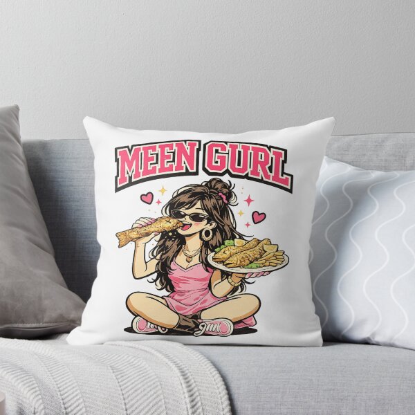 Aperçu de l'œuvre T-shirt Meen Gurl Funny Malayalam Fish Pun Kerala Humor Desi Foodie Gift créée et vendue par SHREE ART STUDIO.