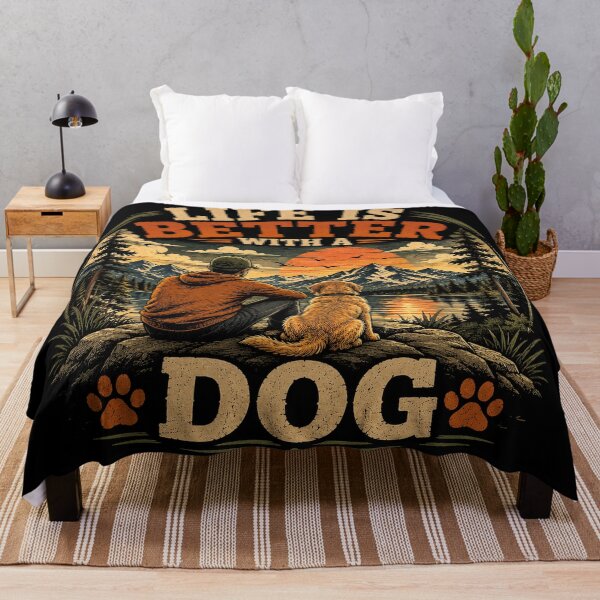 Item preview, Life Is Better With A Dog designed and sold by RetroPlus.