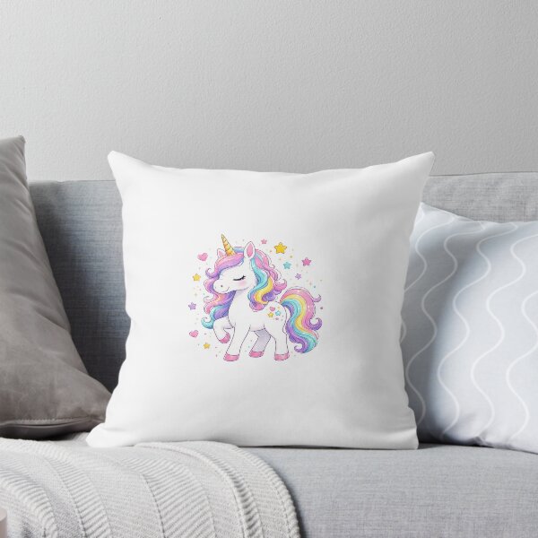 Item preview, Cute Rainbow Unicorn Kids T-Shirt | Magical Kawaii Unicorn Cartoon Gift designed and sold by mehanazwani.