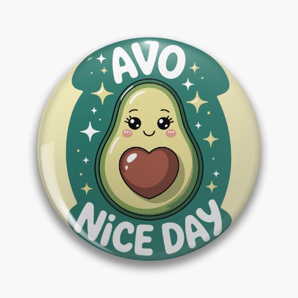 Item preview, Cute Avocado Nice Day Kawaii Food Pun designed and sold by madtoyman.