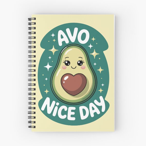 Item preview, Cute Avocado Nice Day Kawaii Food Pun designed and sold by madtoyman.