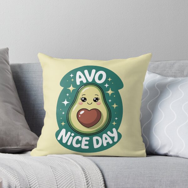 Item preview, Cute Avocado Nice Day Kawaii Food Pun designed and sold by madtoyman.