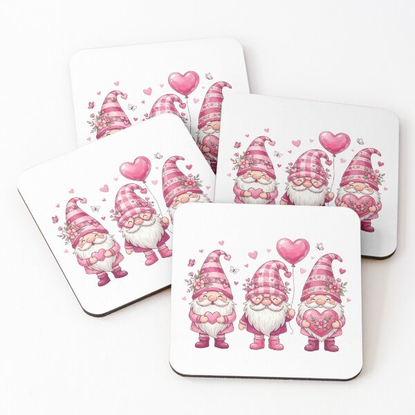 Item preview, Cute Valentine Gnomes Pink Heart Balloon Spring Love designed and sold by raedattia.