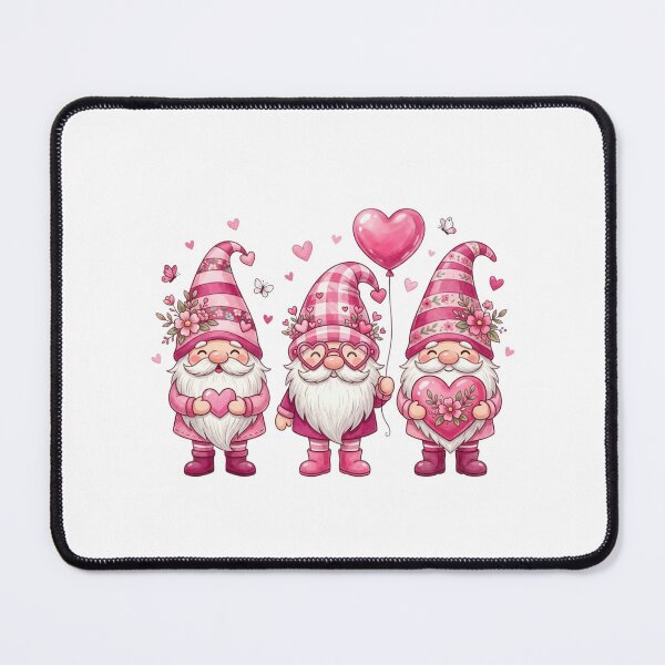 Item preview, Cute Valentine Gnomes Pink Heart Balloon Spring Love designed and sold by raedattia.