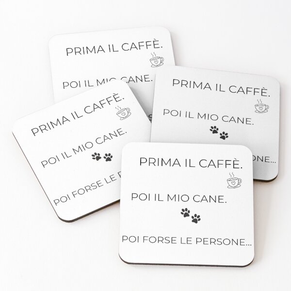 Item preview, Prima Il Caffè Poi Il Cane Poi Forse Le Persone - Tazza e Maglietta designed and sold by Lecallecreation.