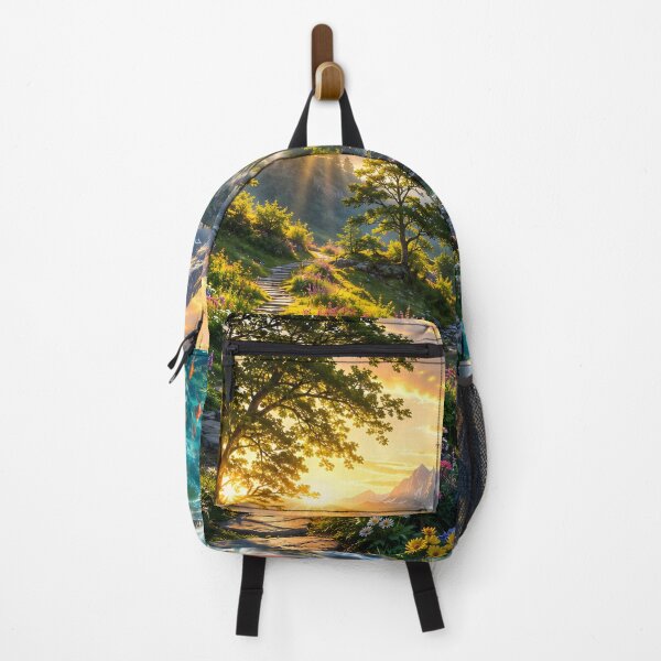 Item preview, Golden Sunrise Alpine Mountain Landscape designed and sold by hutofdesigns.