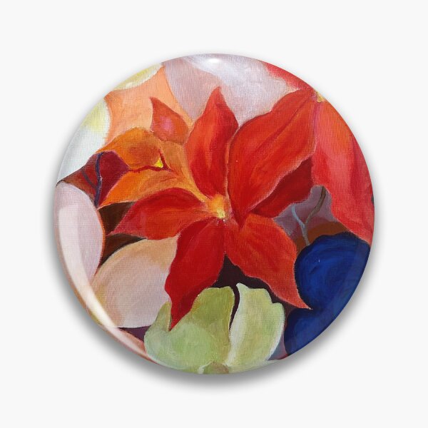Item preview, Modern floral textural painting designed and sold by Leanne  Nowell.