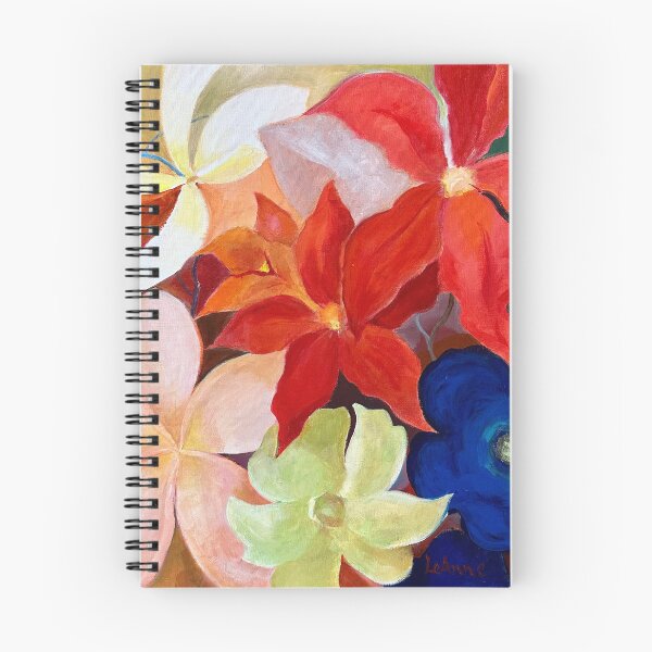 Item preview, Modern floral textural painting designed and sold by Leanne  Nowell.