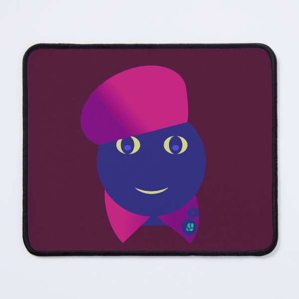 Item preview, Cute Character with Purple Artist Beret Hat designed and sold by SahmatArt.