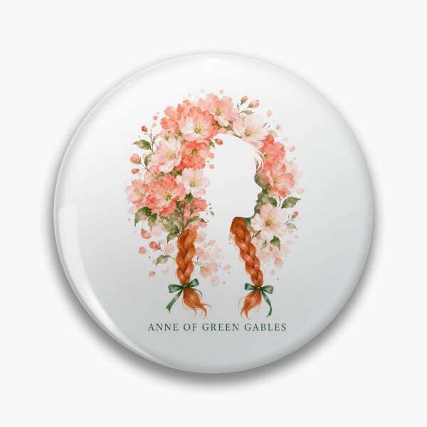 Item preview, Anne of Green Gables – Watercolor Blossom Silhouette designed and sold by Fenay Designs.