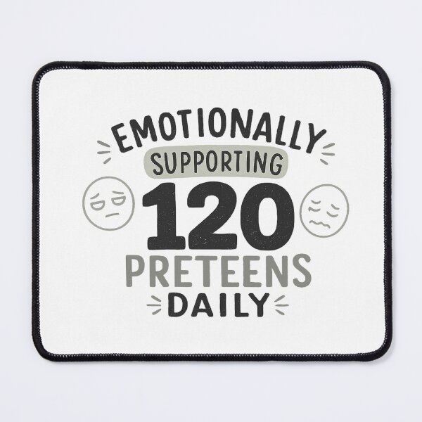 Item preview, Emotionally Supporting 120 Preteens Daily Funny Teacher T-Shirt | Middle School Teacher Gift designed and sold by FestivityFinds.