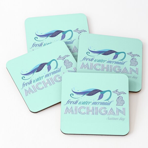 Item preview, Freshwater Mermaid Michigan – Suttons Bay | Original Michigan Artwork designed and sold by FreshWaterWares.