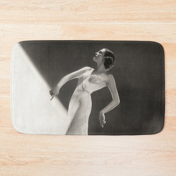Item preview, Night and Day, portrait of roaring twenties Genevieve Phillips circa 1933 flapper fashion female vintage black and white photograph designed and sold by Astrid Arkhangelsky.