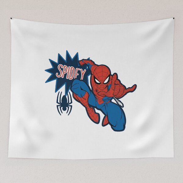 Item preview, Kawaii Spidey Web Slinger Comic Superhero Cartoon Art designed and sold by Krasnovaovaova.