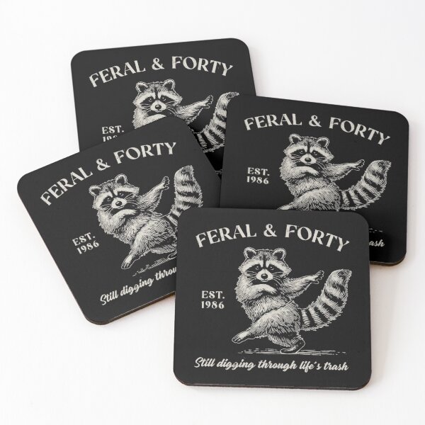 Item preview, Feral and Forty  Still Digging Through Life's Trash designed and sold by Gbriel3.