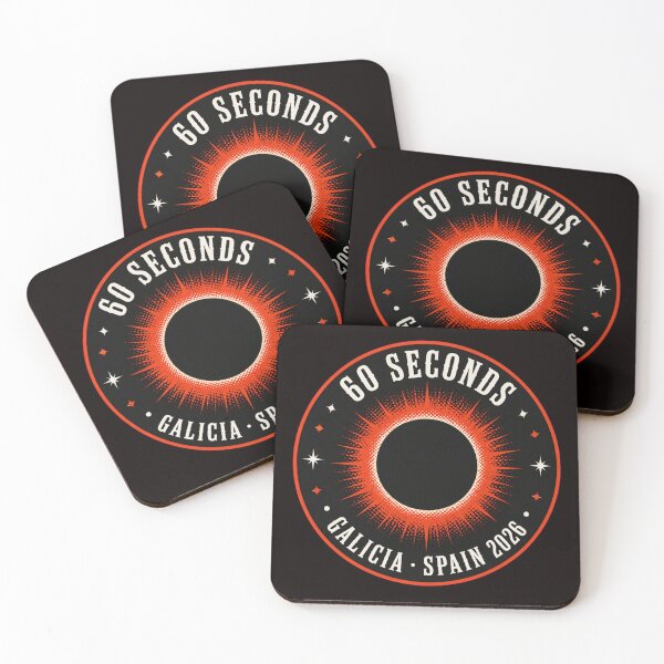 Item preview, 60 Seconds in Galicia Solar Eclipse 2026 Emblem designed and sold by Print Loft.