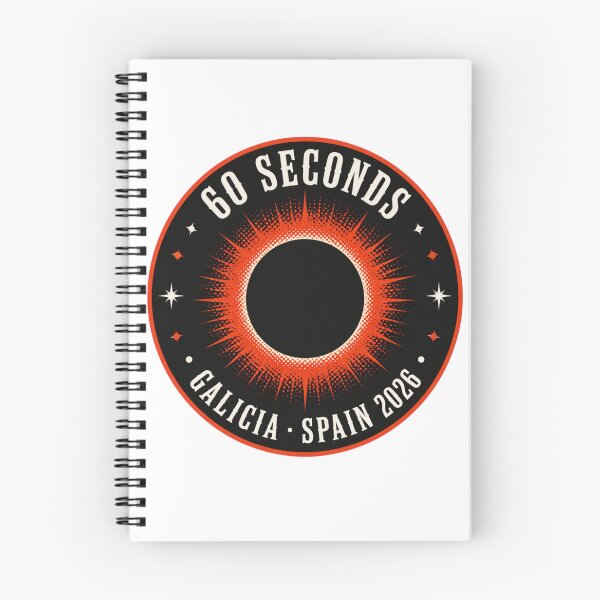 Item preview, 60 Seconds in Galicia Solar Eclipse 2026 Emblem designed and sold by Print Loft.